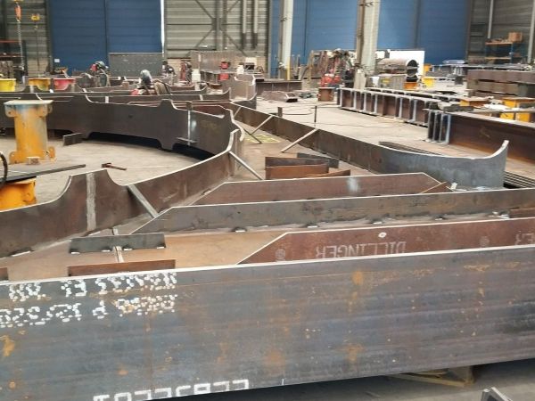 Ship frame erection